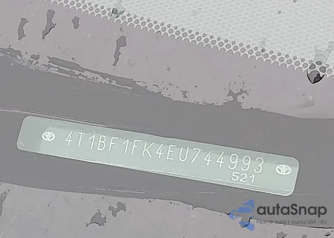 2014 Toyota Camry Xle из США, поврежденный, VIN 4T1BF1FK4EU744993